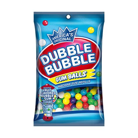 Dubble Bubble Assorted Gumballs Namlow