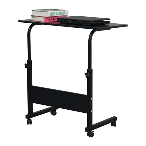 Zimtown Removable Side Table With Baffle Blackadjustable Height Laptop