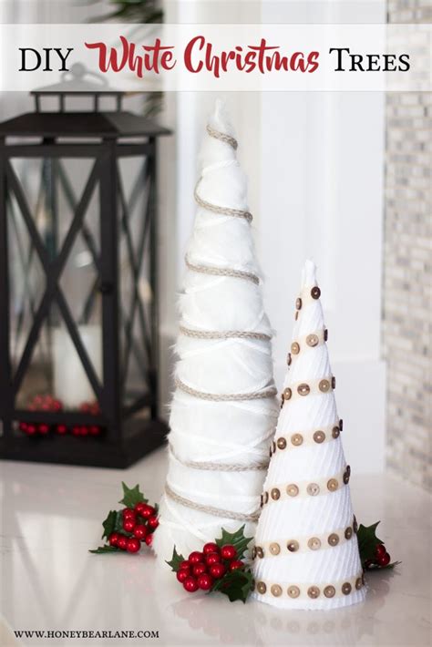 Maybe you would like to learn more about one of these? Farmhouse Style White Christmas Tree Craft - Honeybear Lane