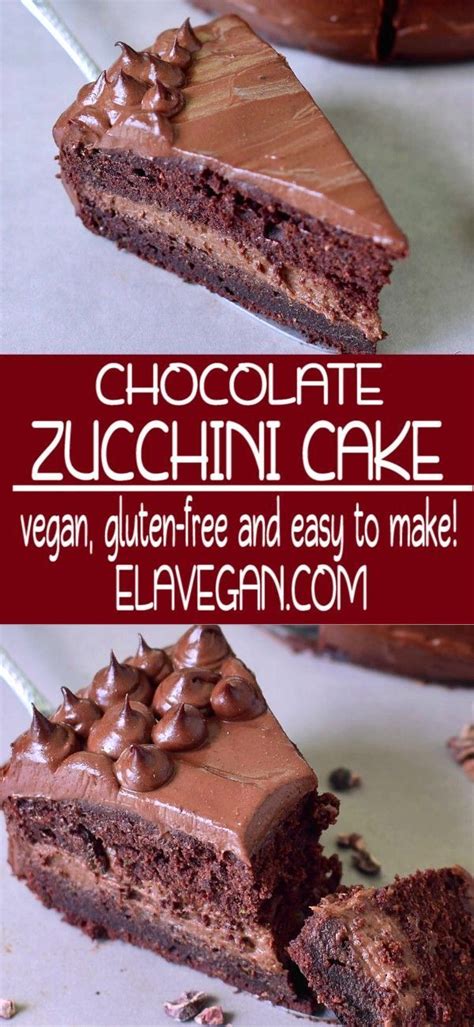 Chocolate Zucchini Cake Vegan Gluten Free Oil Free Recipe