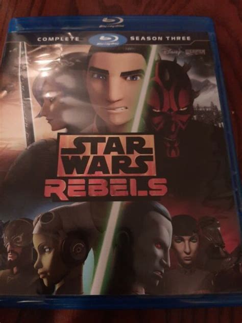 Star Wars Rebels The Complete Season 3 Blu Ray Disc 2017 3 Disc Set