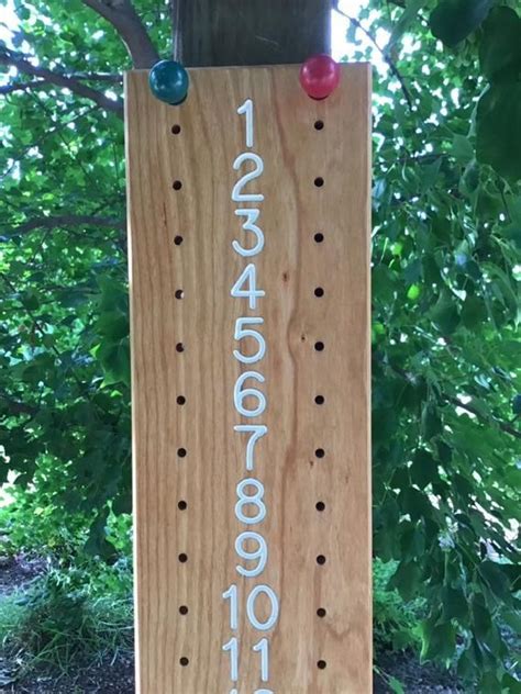 Scoreboard Extra Large 1 21 Etsy Wooden Pegs Custom Wood Keyhole