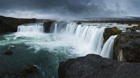 Godafoss Northern Iceland Stock Photo Image Of Color 46390616