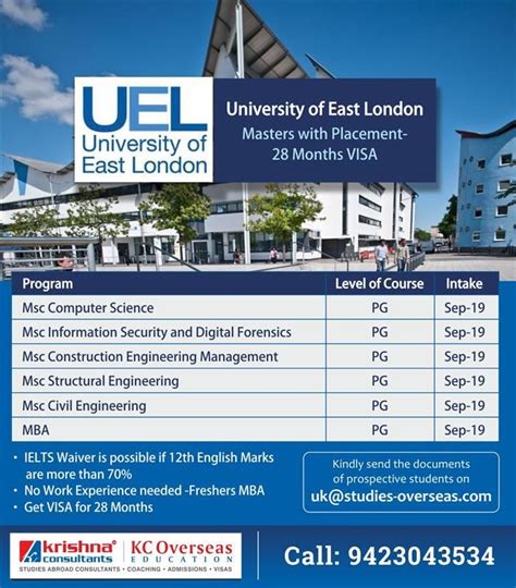Study In Uk University Of East London Uk Universities
