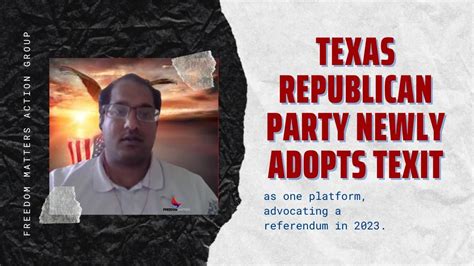 texas republican party adopts texit platform