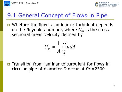 Ppt Mech 221 Fluid Mechanics Fall 0607 Chapter 9 Flows In Pipe