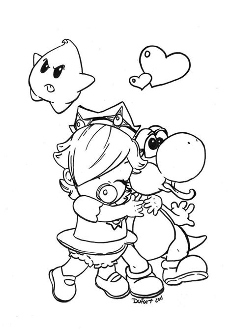 Princess daisy, (デイジー姫 princess daisy?) or simply daisy, is the princess of sarasaland. Baby Rosalina - Coloring Pages For Kids And For Adults ...