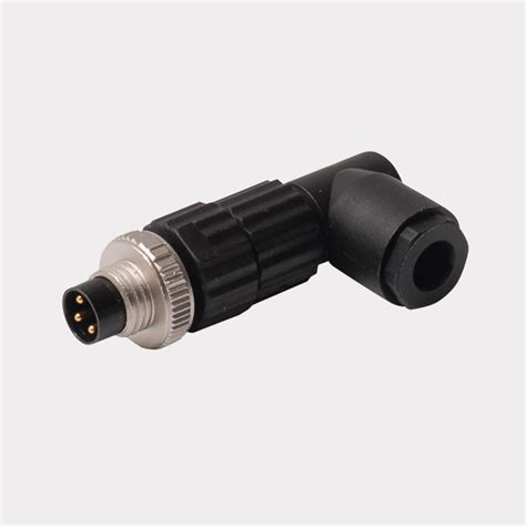 M8 X 1Ø 8 Mm Round Connector Field Wireable Male
