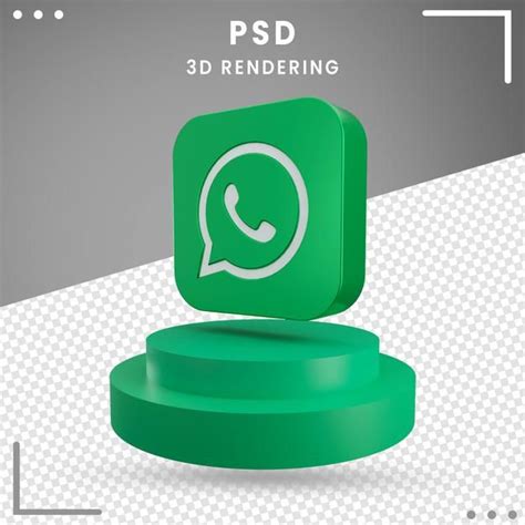 3d Green Rotated Logo Icon Whatsapp Isolated In 2021 Logo Icons Icon