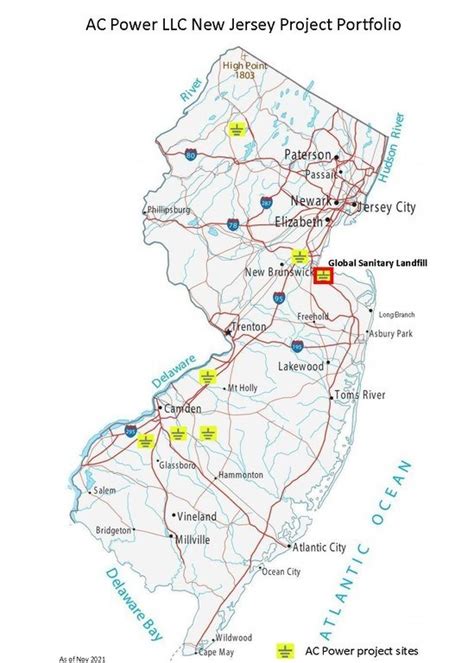 AC Power LLC New Jersey Project Portfolio As Of Nov 2021 