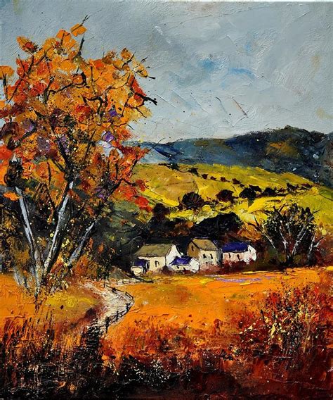 Autumn And Village By Pol Ledent Art Painting Fine Art