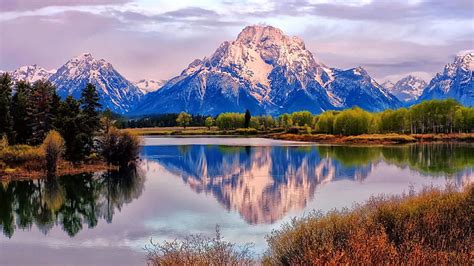 와이오밍 주 봄 호수 제니 호수 록키 산맥 그랜드 Teton 국립 공원 Hd 배경 화면 2560 × 1600