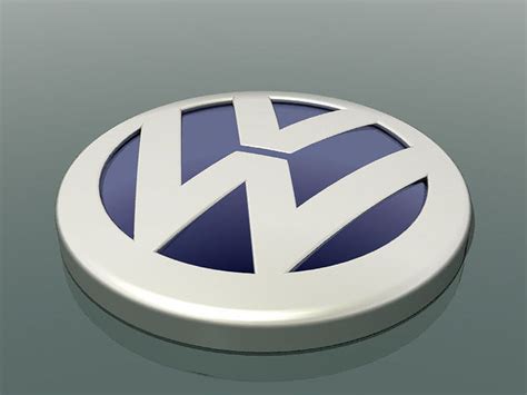 Volkswagen Logo Free 3d Model Max 3ds Stl Sldprt Sldasm Slddrw Ige Igs