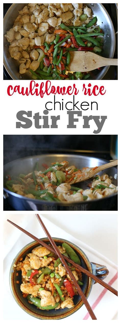 One of the tastiest gobi 8. Cauliflower Rice Chicken Stir Fry | Recipe | Food recipes, Dinner, Stir fry