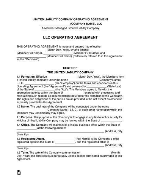 A series llc is a special type of limited liability company consisting of a parent llc and one or more divisions within itself, called series, that can have separate assets, finances, business purposes, and limited liability. Multi-Member LLC Operating Agreement Template - eForms