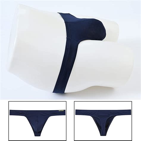Buy Yinyouyu Mens Thongs Underwear Bulge Enhancing Pouch G String Bamboo Sexy T Back Butt