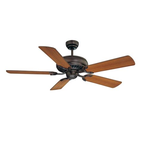 Today's electric indoor ceiling fans are energy efficient, and will save you vast sums of money, in contrast to ac units. Illumine 52 in. Indoor English Bronze Ceiling Fan-CLI ...