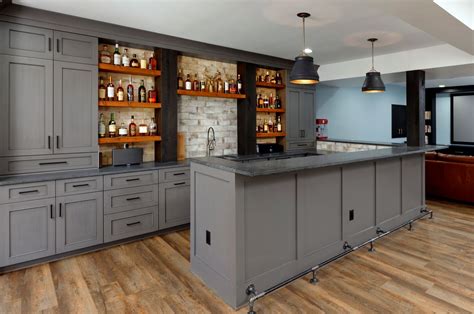 We have loads of them featuring all kinds of rooms, colors, materials and layouts. Finished Basement Wet Bars | Metro Building & Remodeling Group