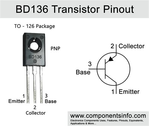 Bd136 Transistor Pinout Equivalent Uses Applications Datasheet