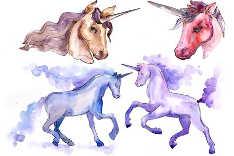 Classic Unicorn Image Watercolor Graphic By Mystocks · Creative Fabrica