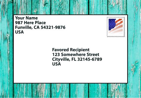 How To Address A Letter Envelope Usa Addressing Mail
