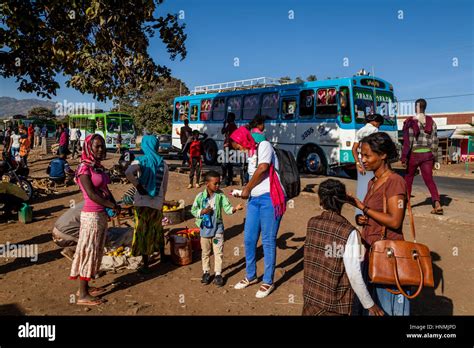 A Bus Station Near Arba Minch Ethiopia Stock Photo Alamy
