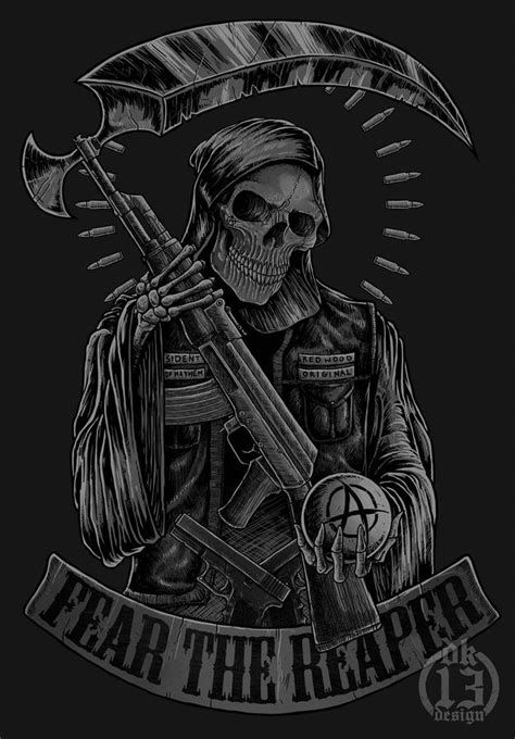 Reaper Of Anarchy By Dk13design Sons Of Anarchy Tattoos Sons Of