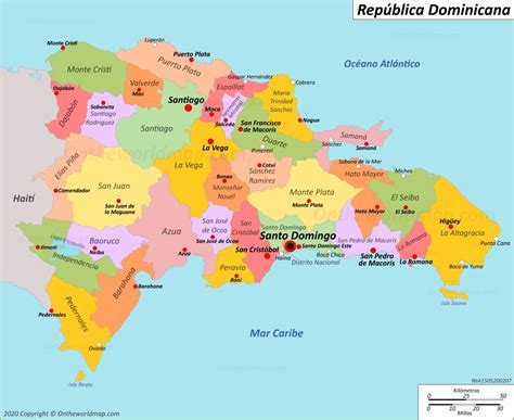 Mapa De Republica Dominicana Politico Fisico Para Imprimir Images