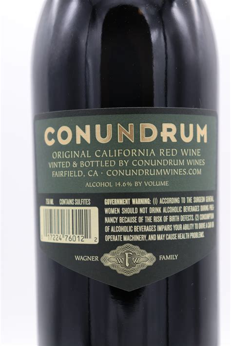 Conundrum Red Blend 2018 Old Vine Wine And Spirits