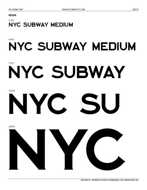 Homepage Nyc Subway Font