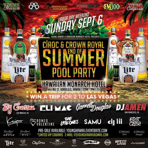 End Of Summer Pool Party Power 1043