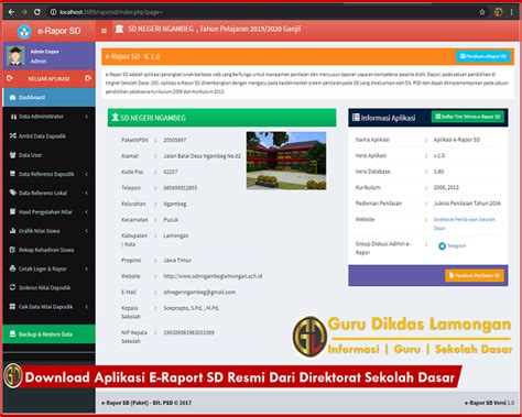 Download Aplikasi E-Raport SD Resmi Dari Direktorat Sekolah Dasar