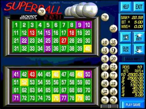 Keno is a popular game in casinos around the globe, online and off. SuperBall Keno - YouTube