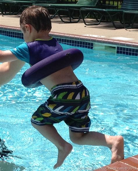 Teaching My Toddlers How To Swim With Swimways Grinning Cheek To Cheek