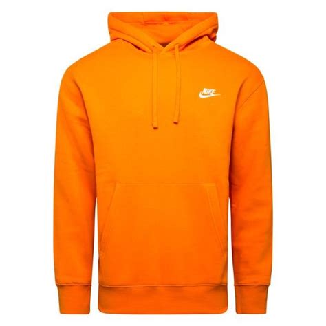 Nike Hoodie Nsw Club Magma Orangeweiß Unisportstorede