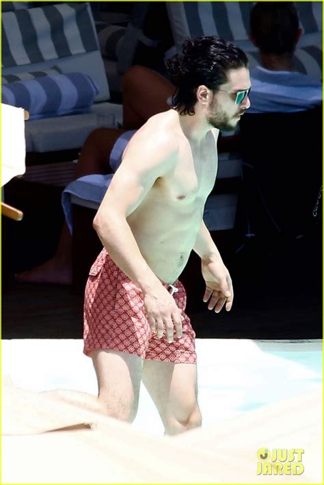 Full Sized Photo Of Kit Harington Goes Shirtless Bares Ripped Body