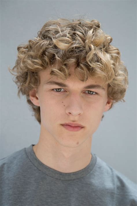 Maksymilian Barczak Backstage At Dior Homme SS In Blonde Hair Babe Curly Hair Men