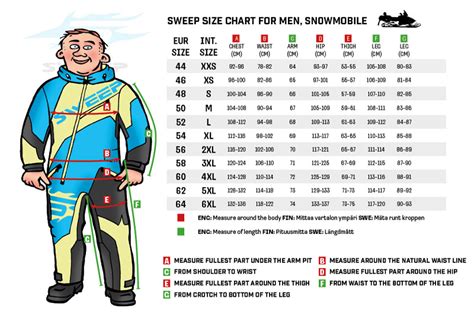 Sweep Size Charts Motorbike Equipment From Web Sweepfashion Great Products Helmets Etc