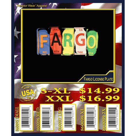 Fargo North Dakota License Plate T-Shirt – Official Collectors Club
