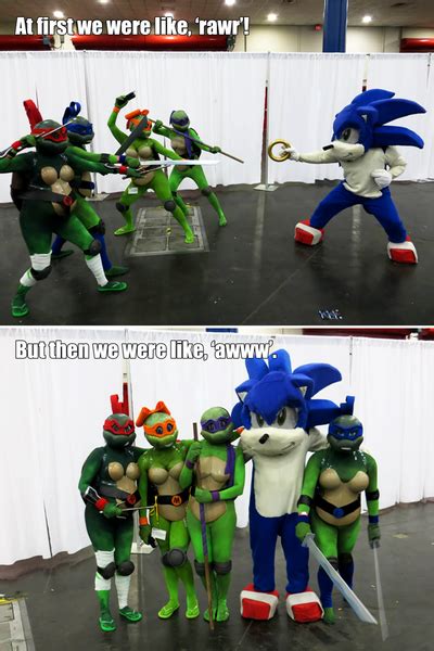 Rule 63 Turtles Vs Sonic The Hedgehog Comicpalooza By Foayasha On