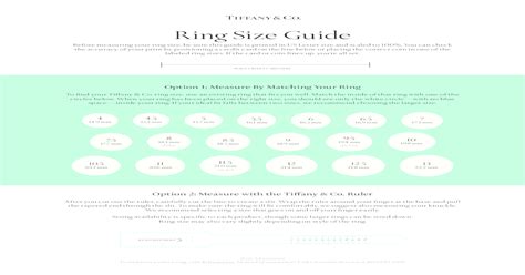 Find Your Ring Size Tiffany Co Ring Size Chart Tiffany Co Author