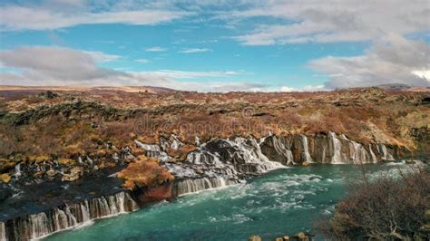 Barnafossar Falls In Iceland Stock Image Image Of Falls Waterfall