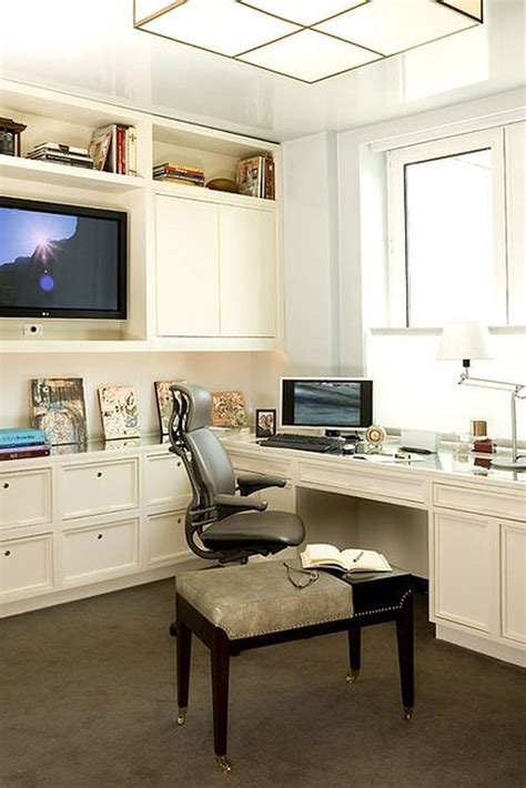 Awesome Built In Cabinet And Desk For Home Office Inspirations 50