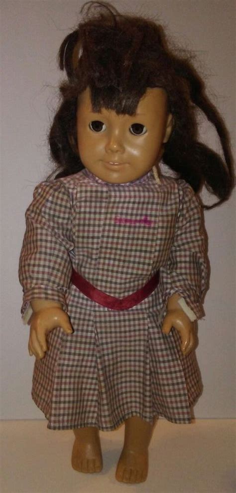 vintage american girl pleasant company samantha doll 18” in orig 1986 meet dress americangirl