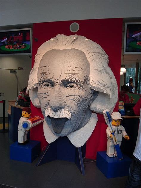 Albert Einstein Made Of Legos With Moving Eyes Lego Art Lego