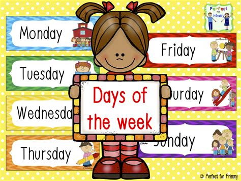 Days Of The Week Flashcards