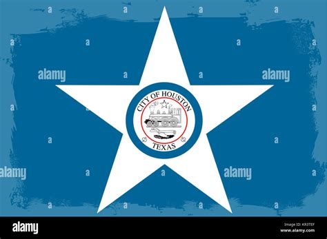 Houston City Flag Stock Photo Alamy