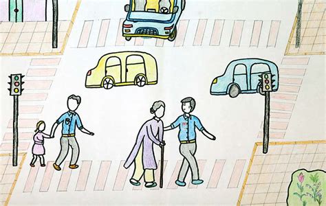 những bức vẽ tranh về đề tài an toàn giao thông đẹp nhất