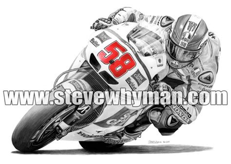 Marco Simoncelli Steve Whyman Motorcycle Art