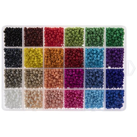 Bright Multi Color Round Glass Seed Beads Hobby Lobby 2033892